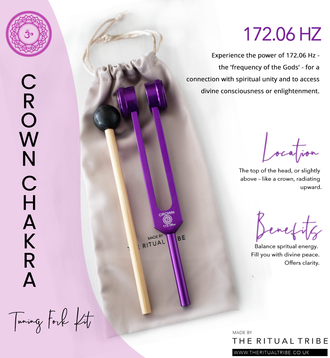 Crown Chakra Tuning Fork Kit ~ 172.06 Hz