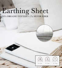 Load image into Gallery viewer, Earthing/Grounding Organic Cotton Flat Bed Sheet
