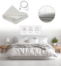 Load image into Gallery viewer, Single Earthing/Grounding Organic Cotton Flat Bed Sheet
