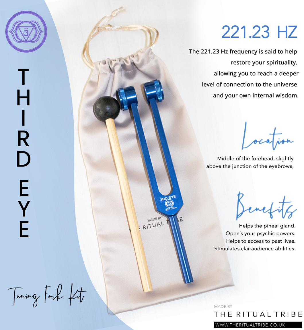 Third Eye Tuning Fork Kit~221.23 Hz